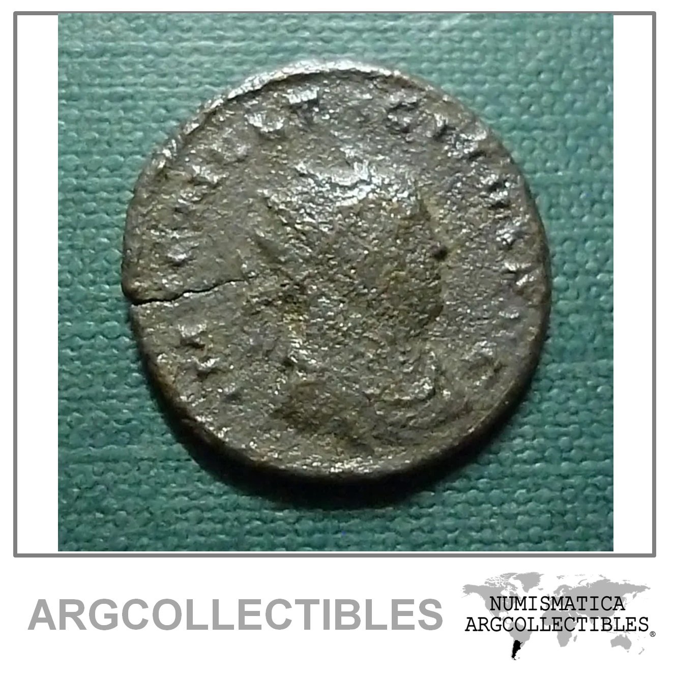 Imperio Romano Moneda Ae Antoniniano Roma 275 Dc Emperador Tacito Aa56