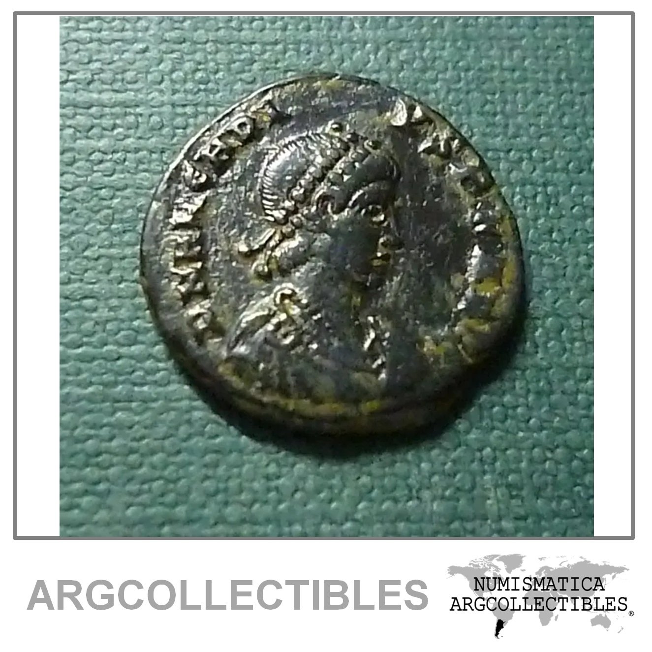 Roma Imperio Romano Moneda Ae Decargiro Ceca Constantinopla Año 395 Emperador Arcadio A152