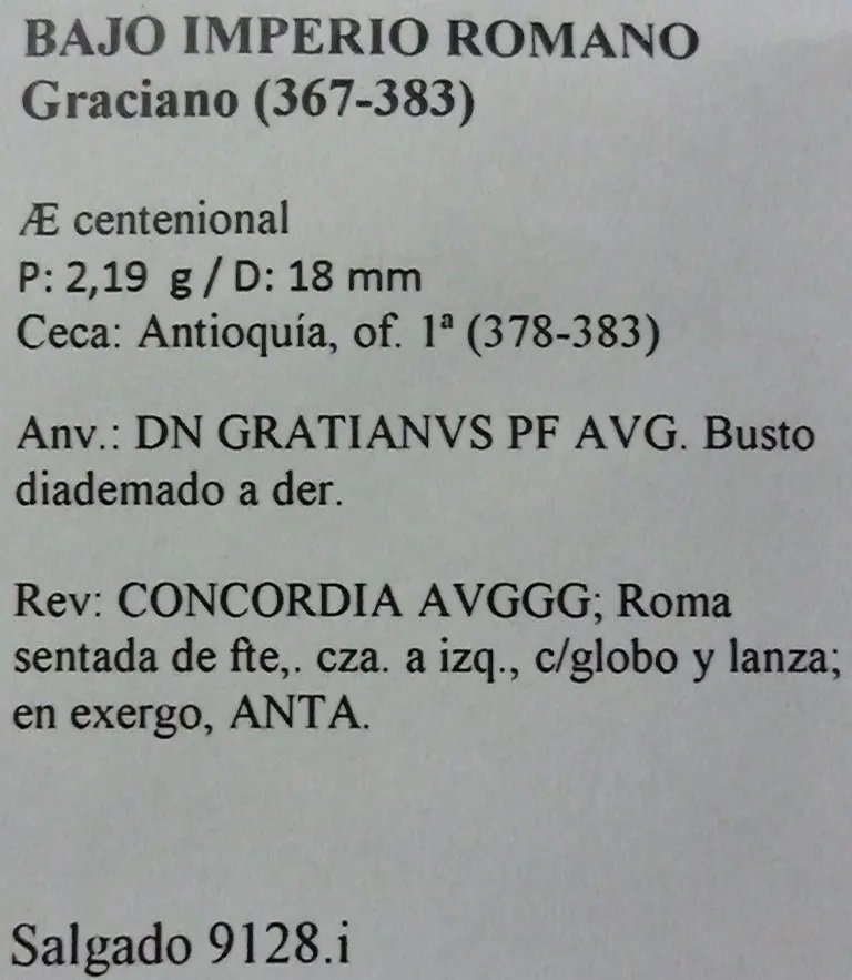 Roma Imperio Romano Moneda Ae Decargiro Ceca Constantinopla Año 395 Emperador Arcadio A152 - Imagen 3
