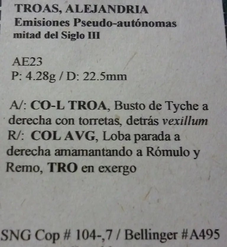 Roma Imperio Romano Ae23 Pseudo Autonoma, Troas Alejandria S.iii A224 - Imagen 3