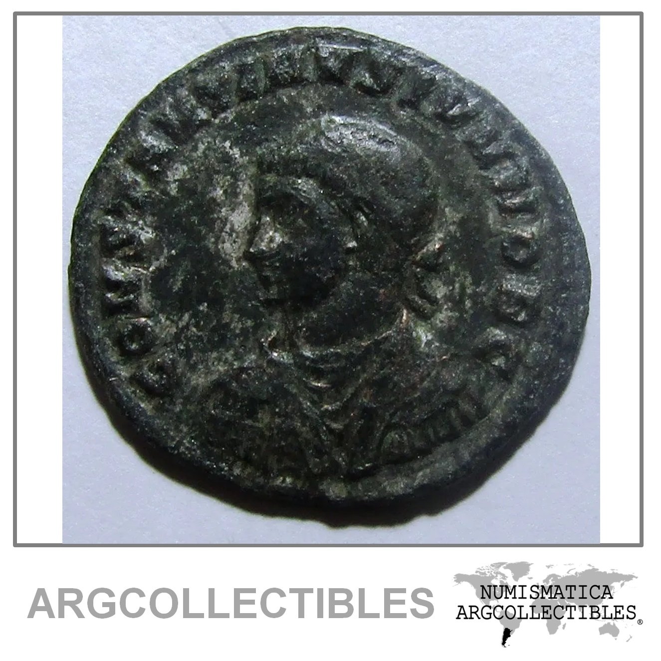 Roma Moneda Ae Centenional De Constantino Ii Como César Ceca Antioquía Año 324/29 Dc F02