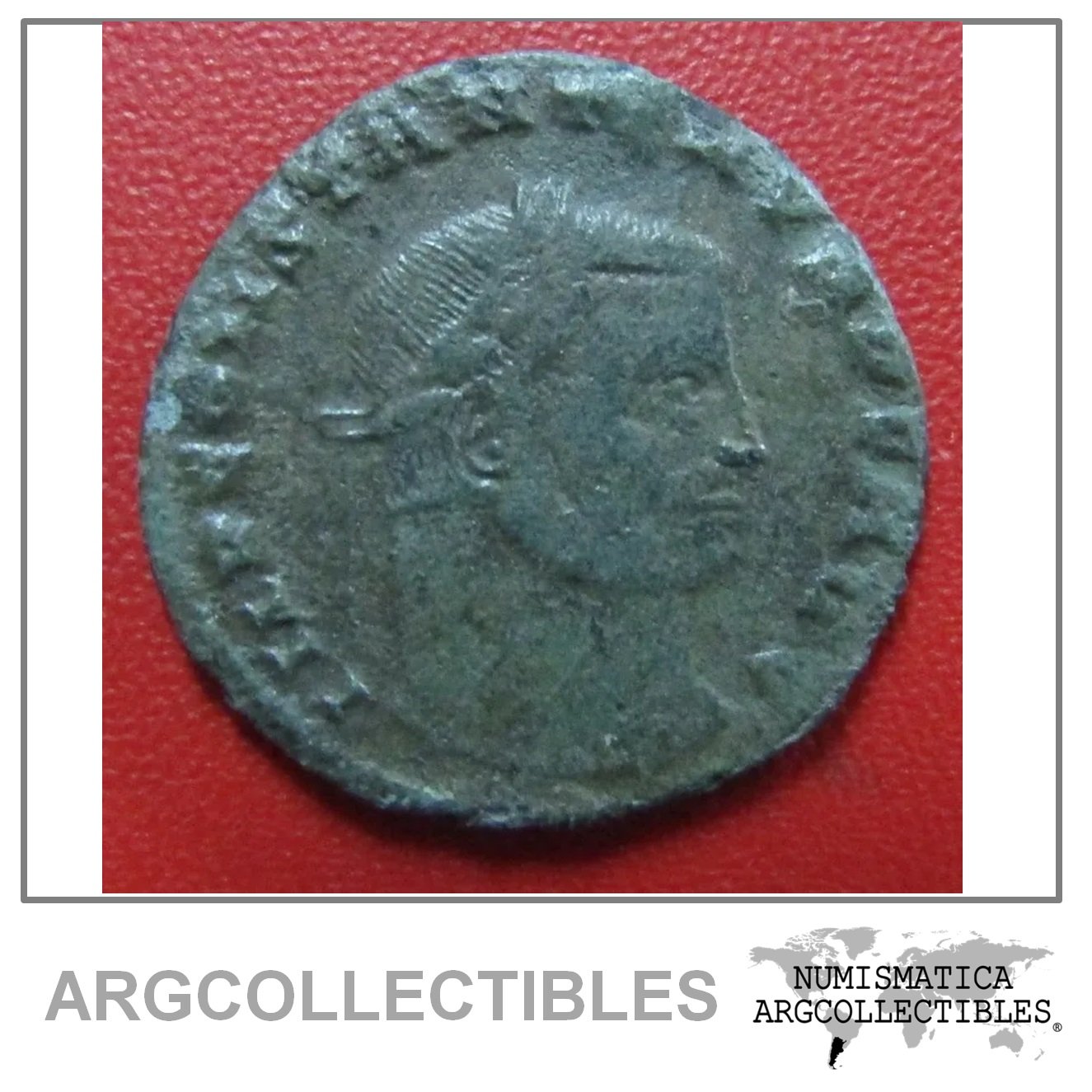 Roma Moneda Ae Follis Siscia 311 Dc Emp Constantino I Bb15