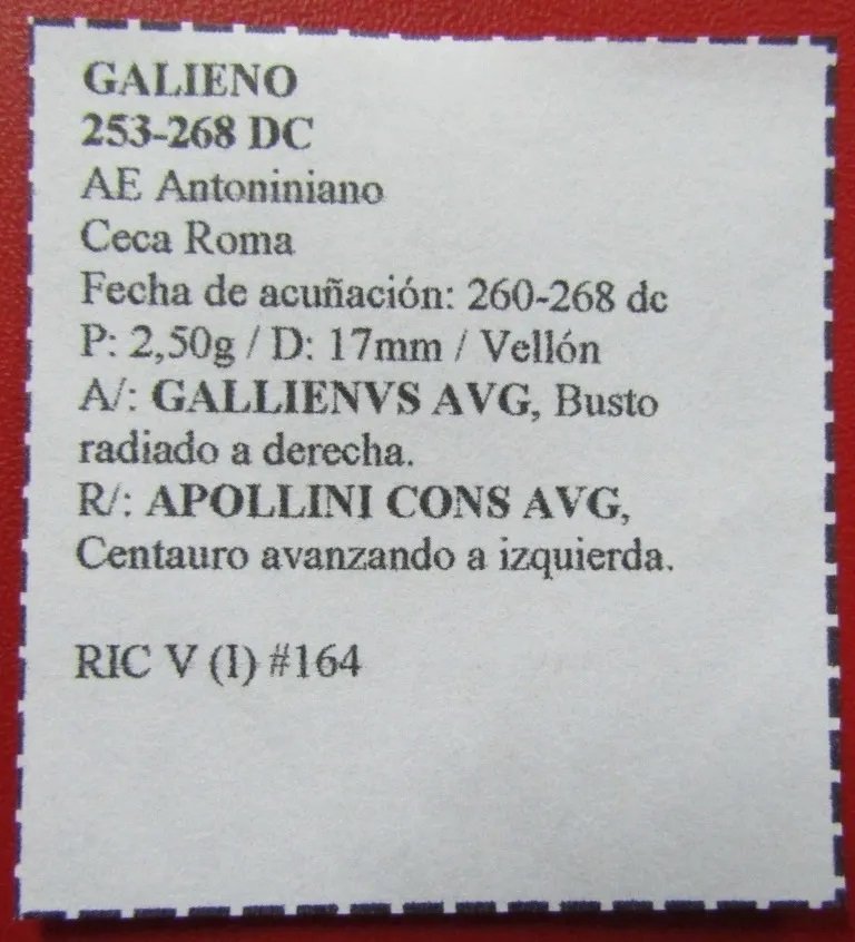 Roma Moneda Antoniniano Roma 260 Dc Emperador Galieno Bb58 - Imagen 3
