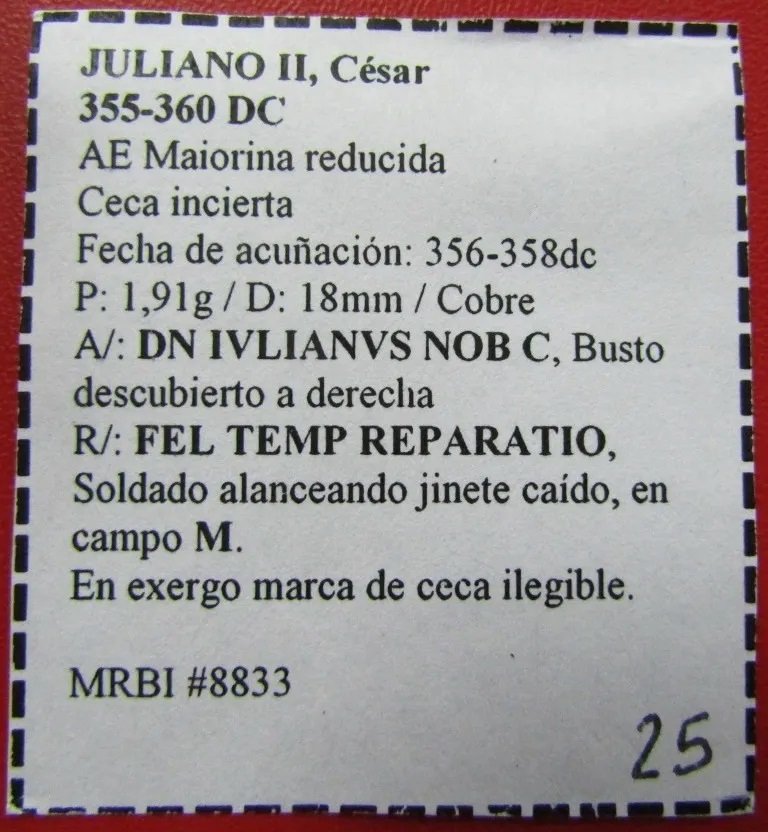 Roma Moneda Maiorina Año 356 Dc Emperador Juliano Ii Bb69 - Imagen 3