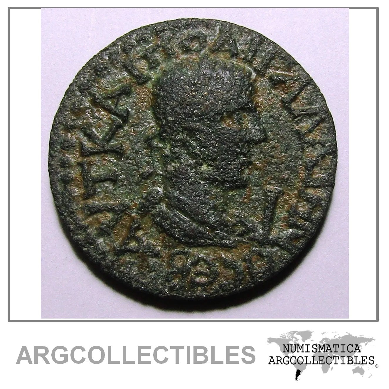 Roma Imperio Romano Galieno Emisión Local Perge Panfilia 253/68 Z10