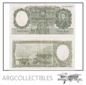 Argentina Billete 50 Pesos 1965 P-271d/BOT-2017a XF+ Serie C