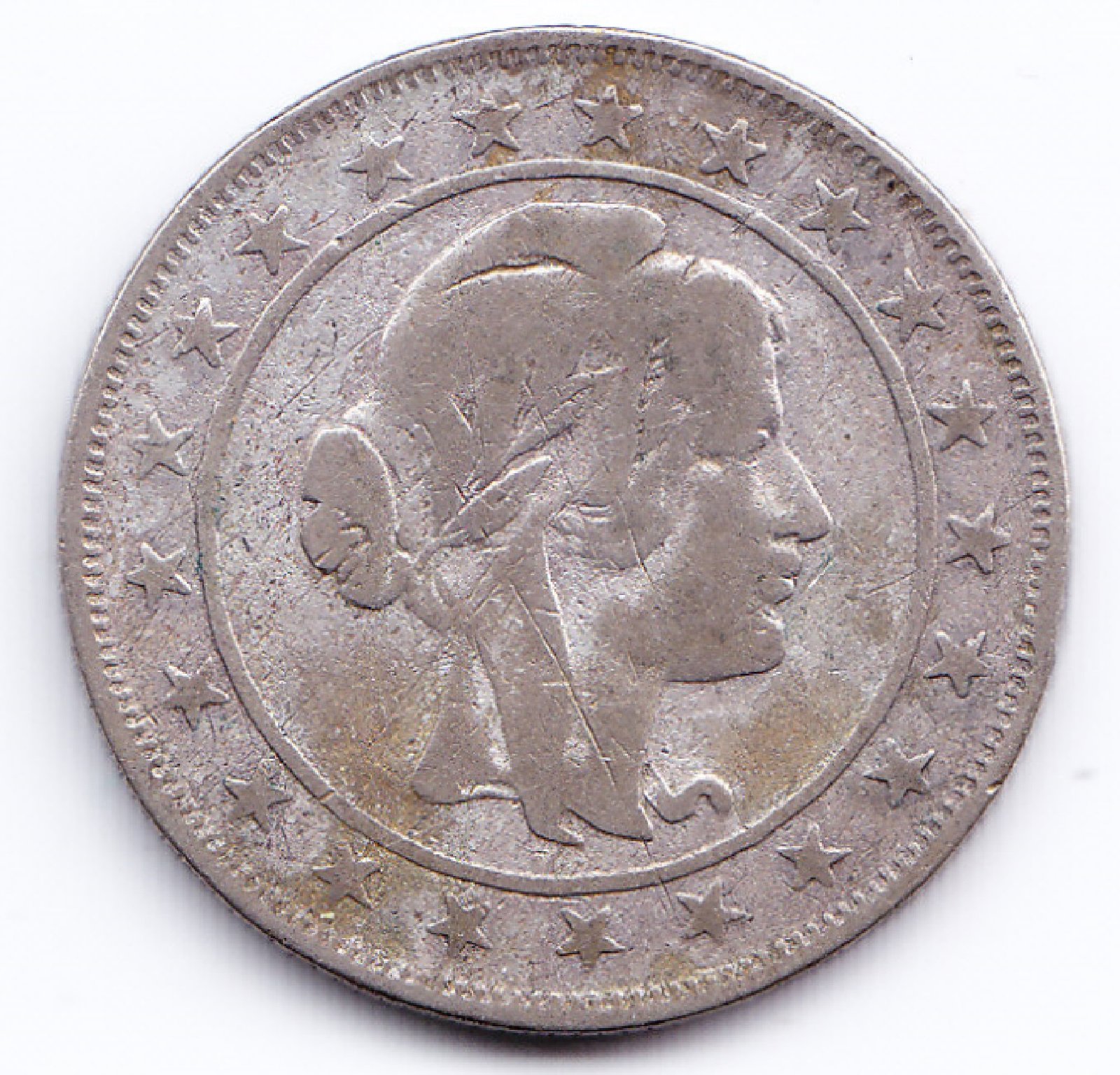 Brasil Moneda 2000 Reis Plata Año 1934 KM-526 Condicion Vf- - Imagen 2