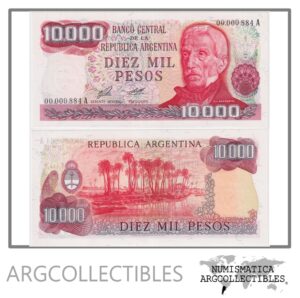 Argentina Billete 10.000 Pesos 1976 P-306/BOT-2478 UNC Numero Bajo 884A