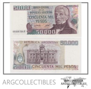 ARGENTINA Billete 50.000 Pesos 1979 P-307/BOT-2497a UNC Numero Bajo 386A