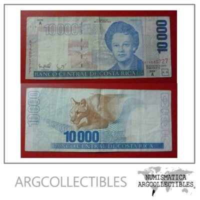 Costa Rica Billete 10000 Colones, Pick 267a VF+ 1997