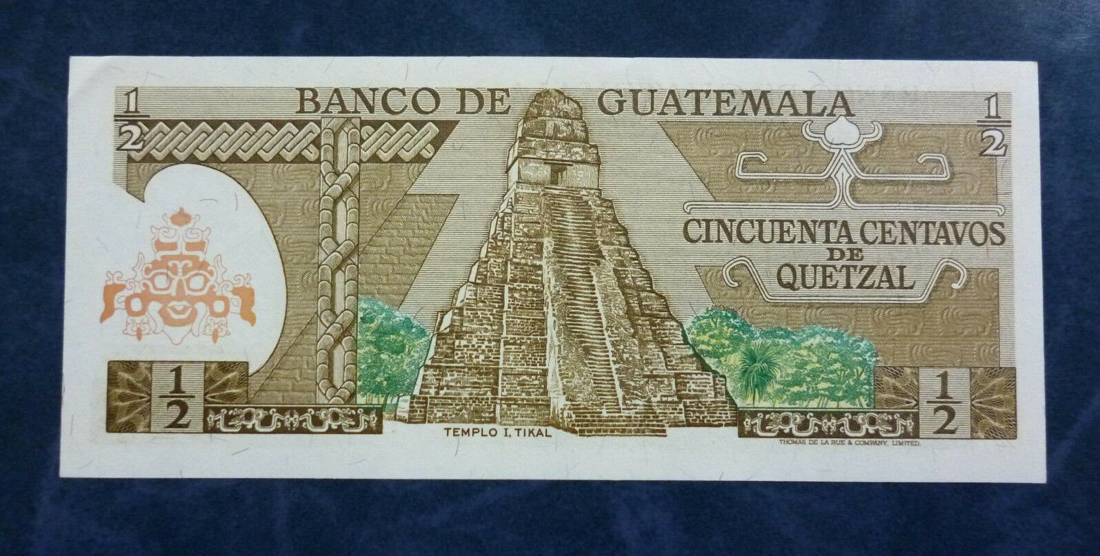 GUATEMALA Billete 50 Centavos, Pick 58c XF++ 1980 - Imagen 2