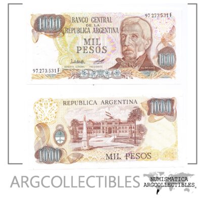 Argentina Billete 1000 Pesos 1980 P-304/BOT-2451d UNC Serie F