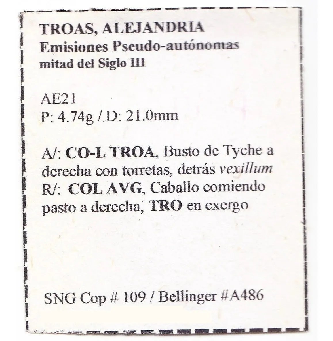 Roma Moneda Ae21 Alejandria De Troade Pseudoautonoma A204 - Imagen 3
