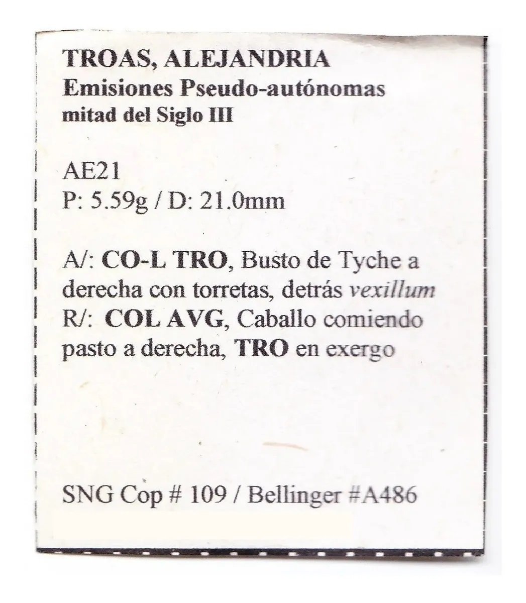 Roma Moneda Ae21 Alejandria De Troade Pseudoautonoma A198 - Imagen 3