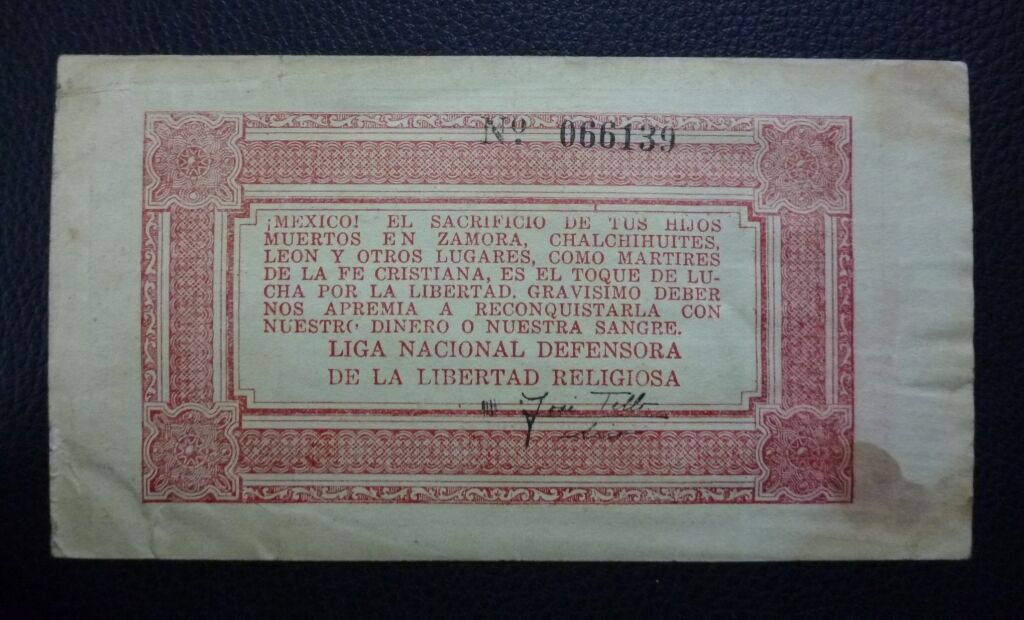 MEXICO Revolucion Billete 1 Peso, Pick M4363 VF 1927 - Imagen 2
