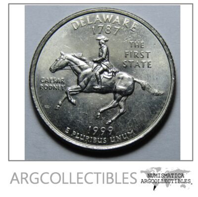 USA Moneda 1/4 Dolar 1999 D Niquel Delaware UNC