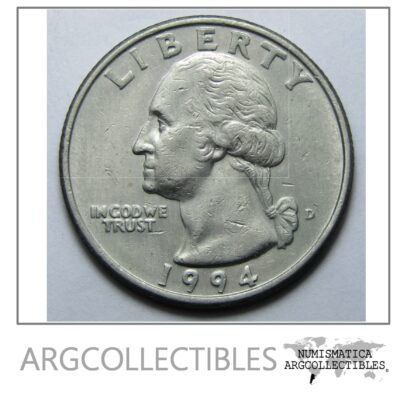 USA Moneda 1/4 Dolar 1994 D Niquel Washington KM-164