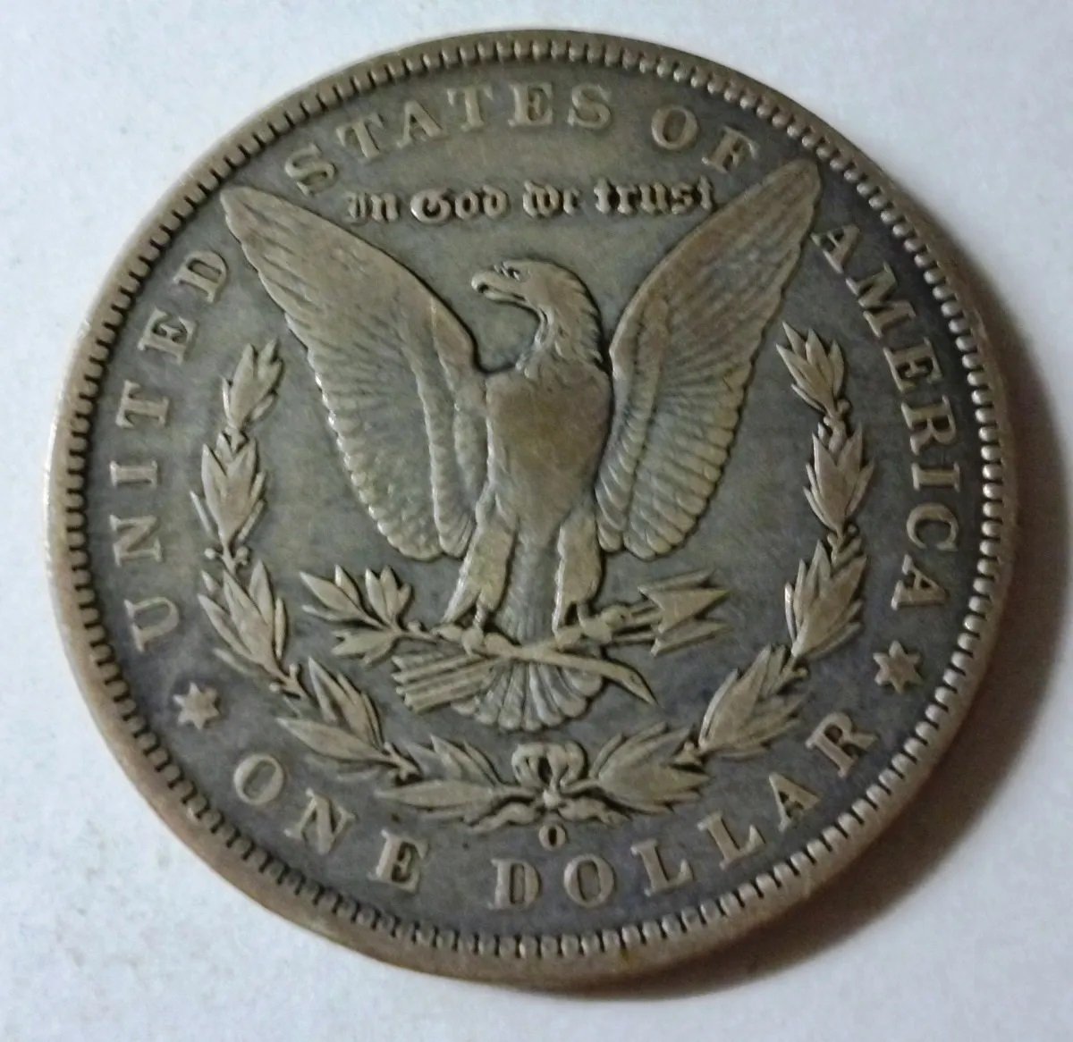 USA Moneda 1 Dolar 1890 "O" Plata Morgan KM-110 VF+ - Imagen 2