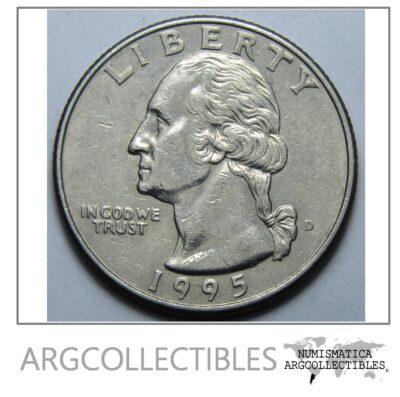 USA Moneda 1/4 Dolar 1995 D Niquel Washington KM-164