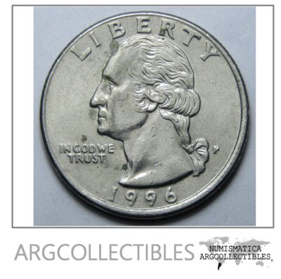 USA Moneda 1/4 Dolar 1996 P Niquel Washington KM-164