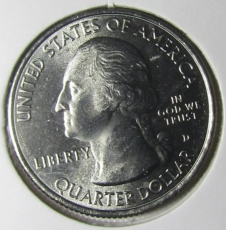 USA Moneda 1/4 Dolar 2019 D Niquel Serie Parques Islas Marinas del Norte UNC - Imagen 2