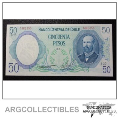 CHILE Billete 50 Pesos, Pick 151b UNC 1981 (B20)