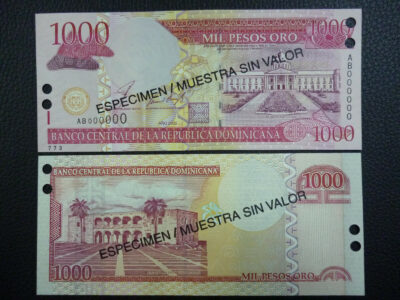 Republica Dominicana Billete 1000 Pesos Pick 173s UNC 2002 - Especimen