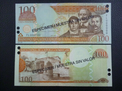 Republica Dominicana Billete 100 Pesos Pick 171s UNC 2003 - Especimen