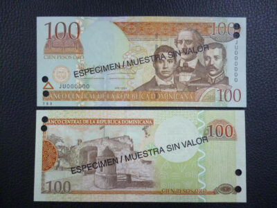 Republica Dominicana Billete 100 Pesos, Pick 171s 2004 UNC - Especimen