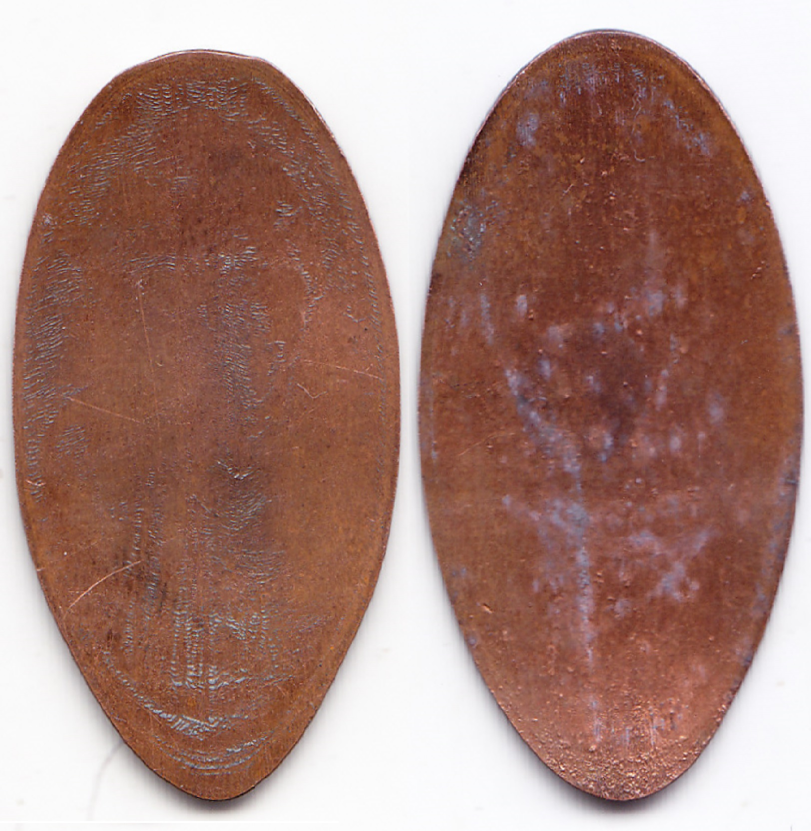 USA Lote x2 Monedas Centavos Aplastados Disney Rey Leon Shrek - Imagen 2