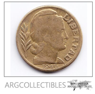 Argentina Moneda Nacional 20 Centavos 1946 Bronce Vf