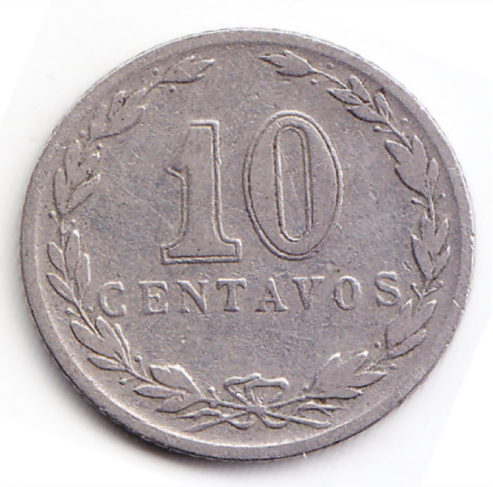 Argentina Moneda Nacional 10 Centavos 1923 Niquel Vf - Imagen 2