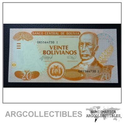 Bolivia Billlete 20 Bolivianos, Pick 229 UNC 2014