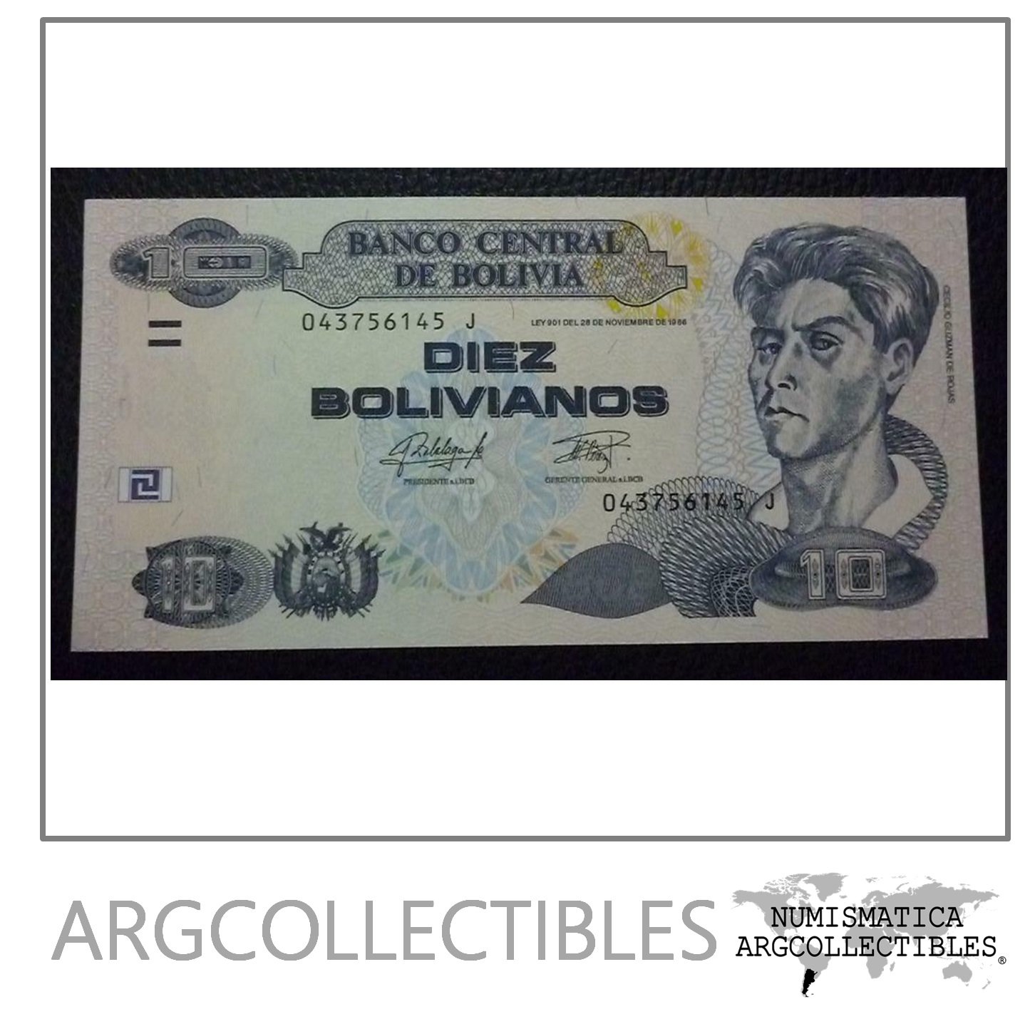 Bolivia Billlete 10 Bolivianos, P.243 UNC 2015