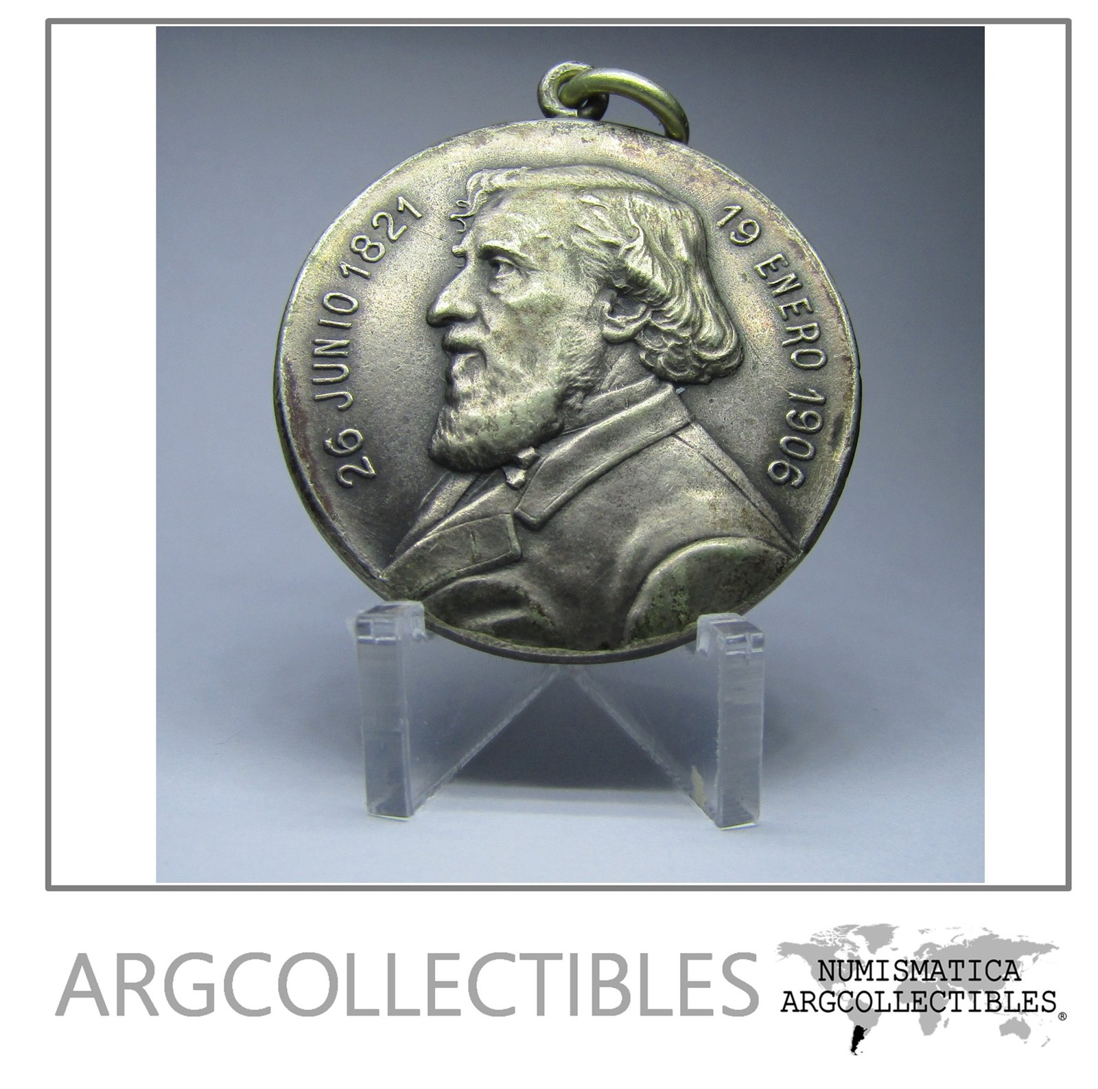 Argentina Medalla 1906 La Familia Agradecida Del General Mitre Grabador Bellaganba Y Rossi