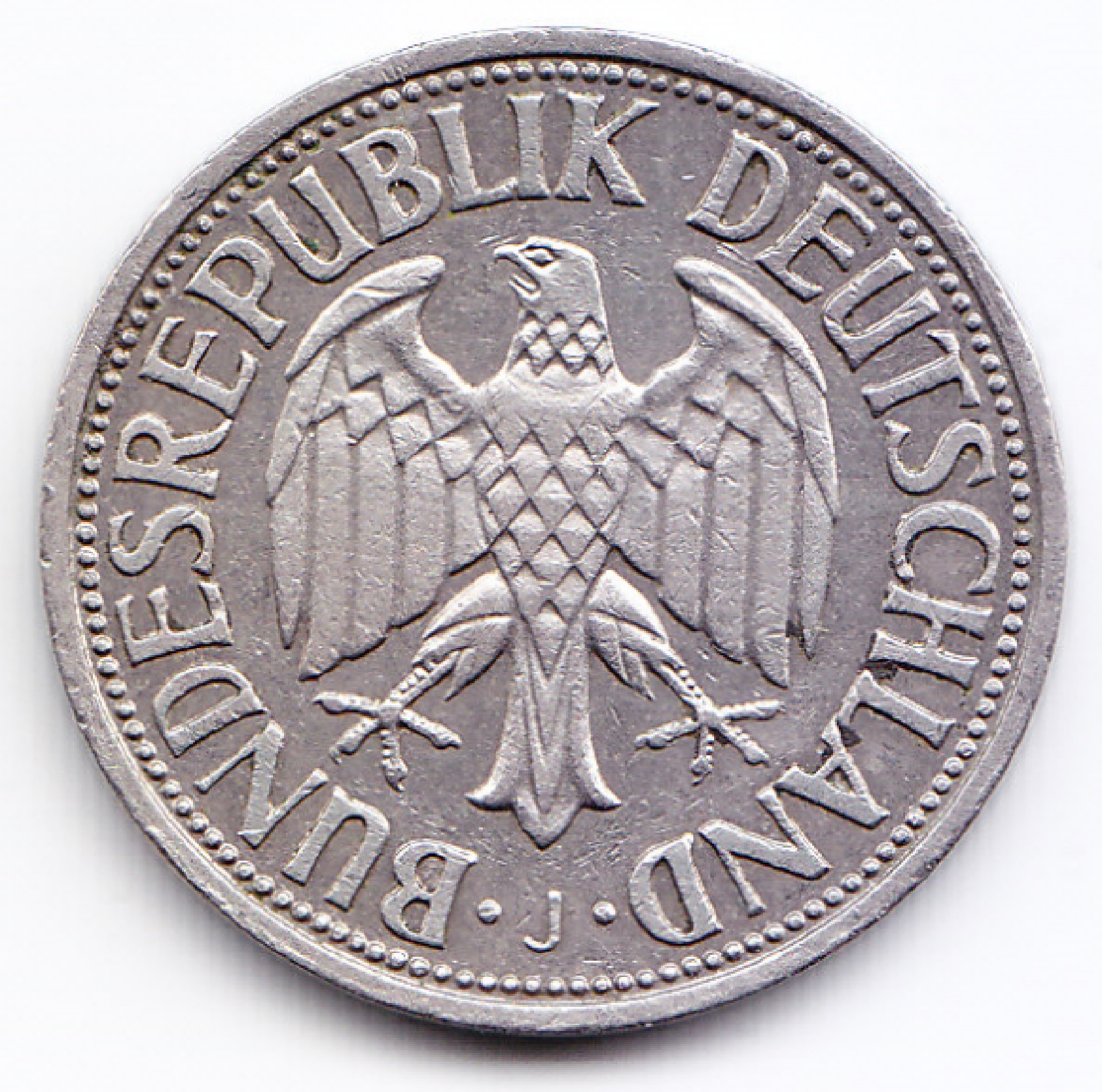 Alemania Moneda 1 Marco Niquel 1958 J Km-110 Condicion Vf - Imagen 2