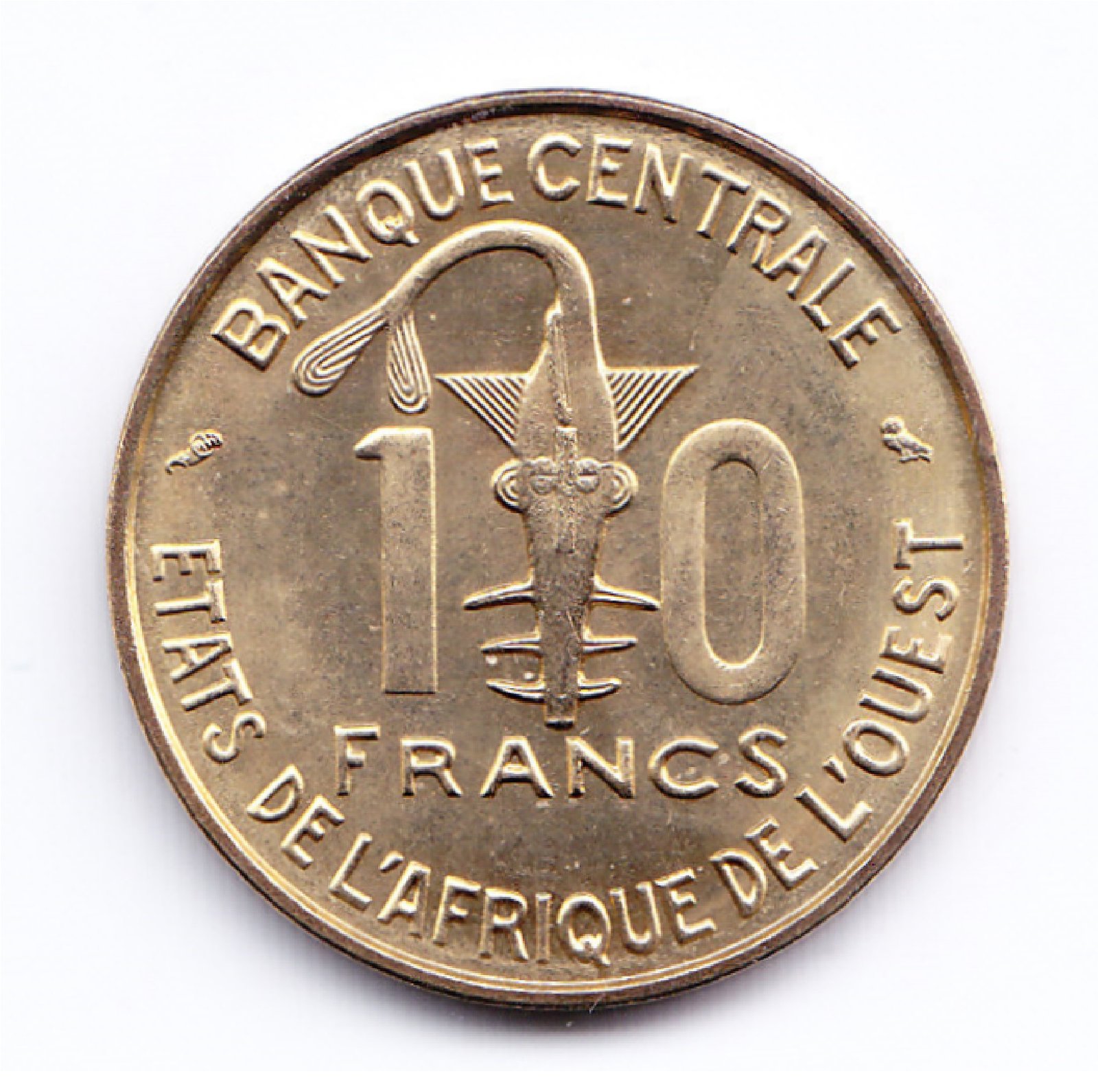 Africa Del Oeste Moneda 10 Francos Cobre 1966 Km-1 Unc - Imagen 2