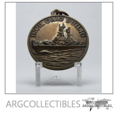 Italia Medalla 1916 1957 Acorazado Incr Caio Duilio (Barco)