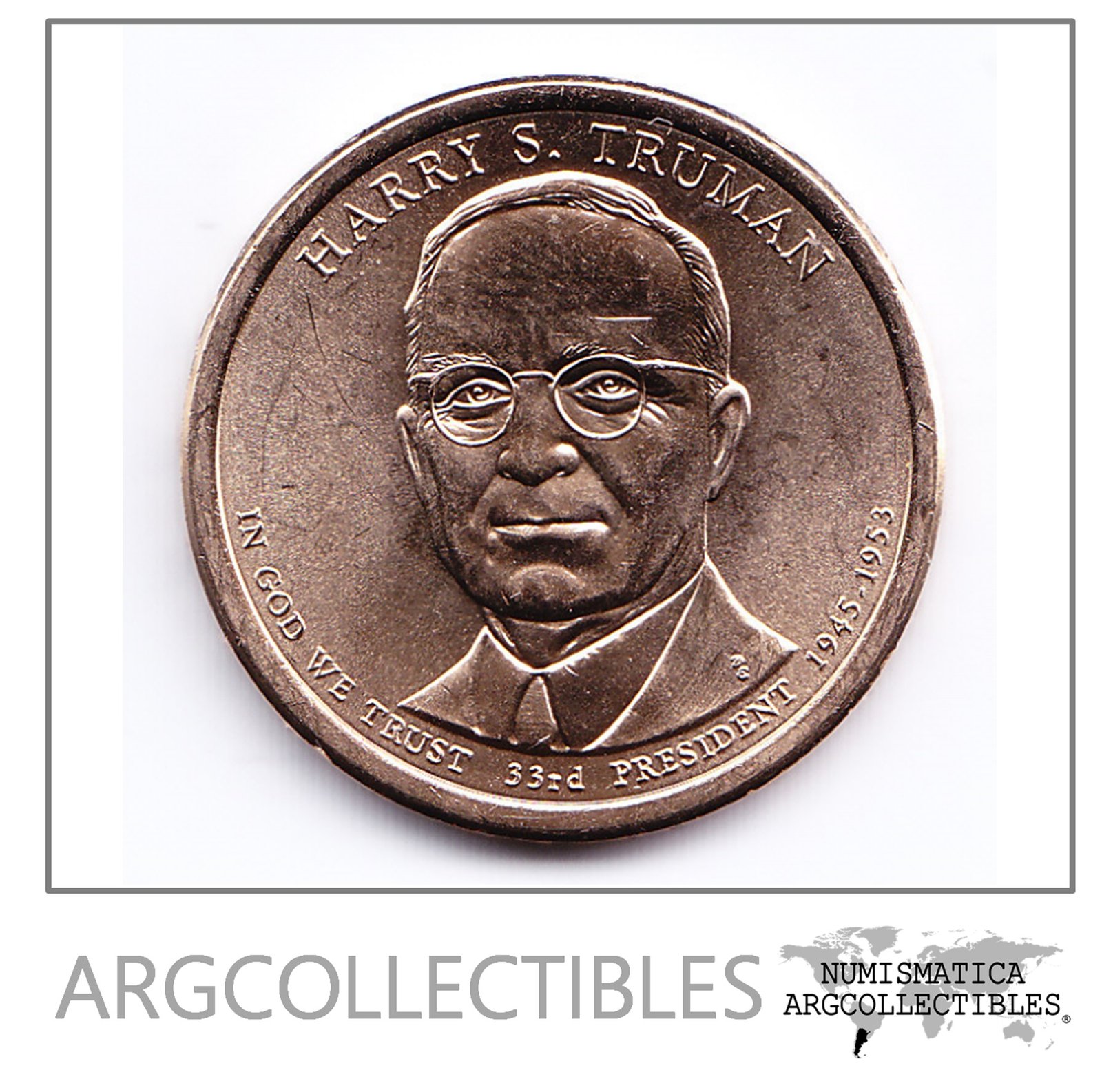 USA Moneda 1 Dolar 2015 D Laton Truman KM-606 UNC
