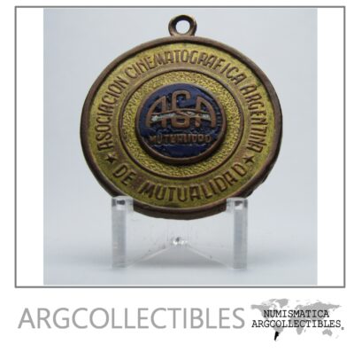 Argentina Medalla 1972 Aca Asociacion Cinematografica Argentina