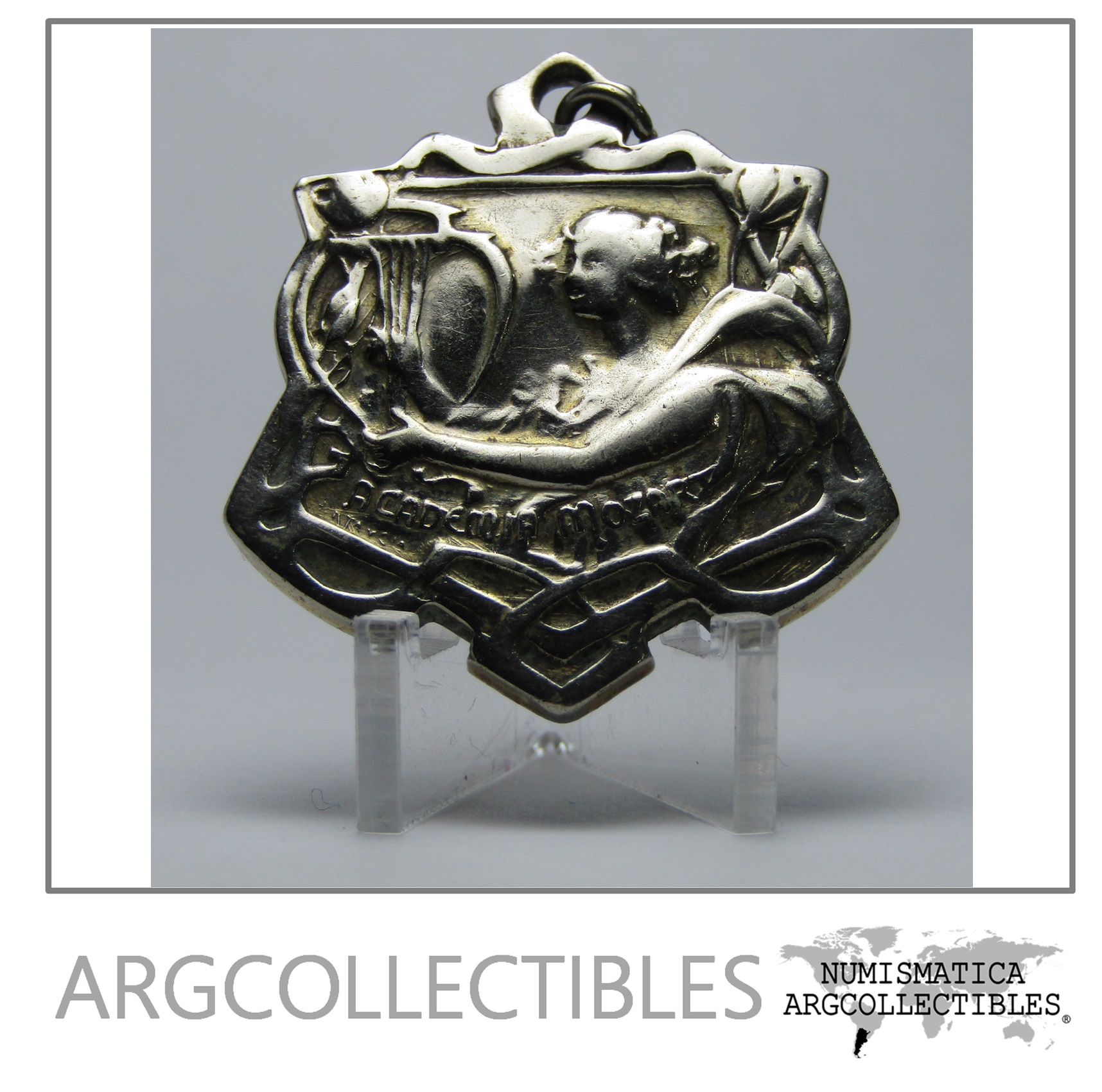 Argentina Medalla 1905 Academia Mozart Plateada