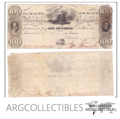 Estados Unidos Billete 100 Dolares 1857 Confederacion