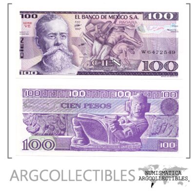 Mexico Billete 100 Pesos 1982 P-74c UNC