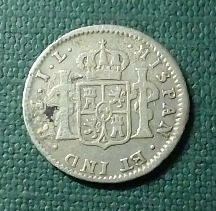 BOLIVIA (Potosi) Moneda de Plata 1/2 Real, KM90 VF- 1825 JL - Imagen 2