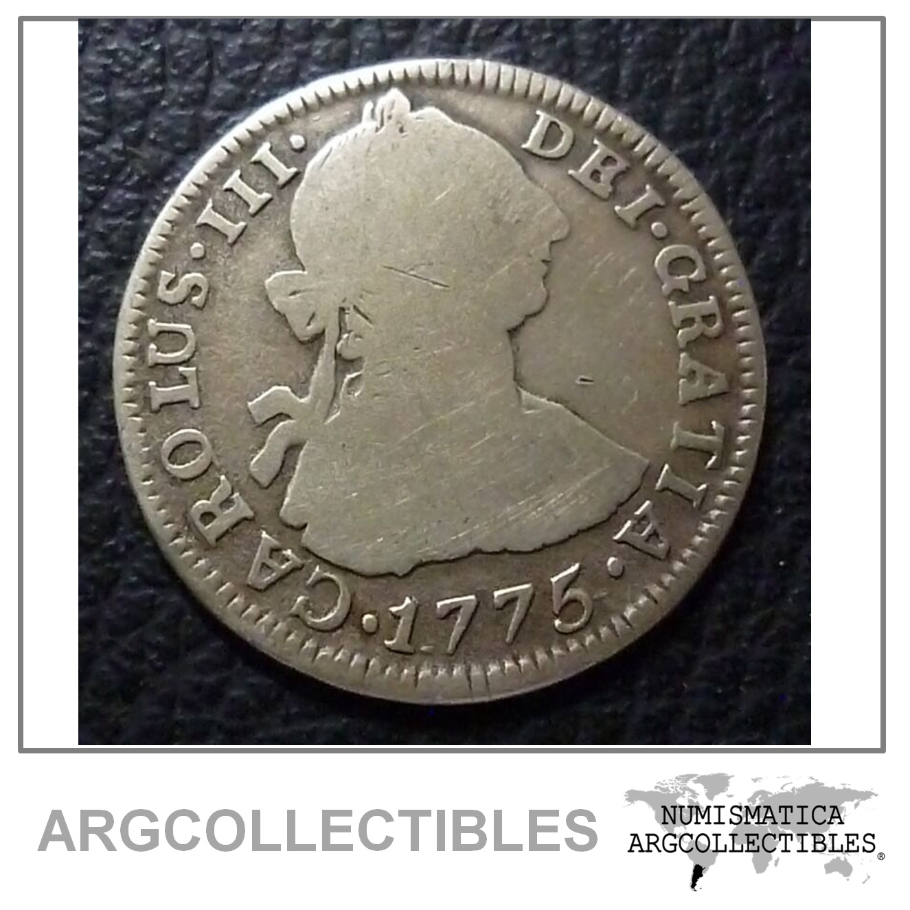 BOLIVIA Moneda de Plata 903, 2 Reales KM53 VF- 1775JR (Potosi)