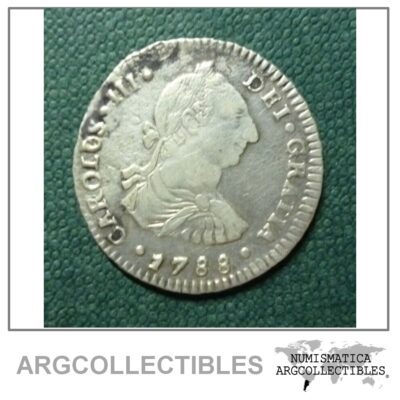 BOLIVIA Moneda de Plata 1 Real, KM#52a XF- 1788 Carlos III (Potosi)