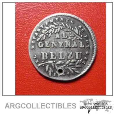 BOLIVIA Moneda de Plata 1 Real (Potosi) - Proclamacion General Belzu