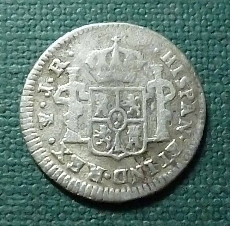 BOLIVIA Moneda de Plata 1/2 Real, KM51 VF- 1774 JR (Potosí) - Imagen 2