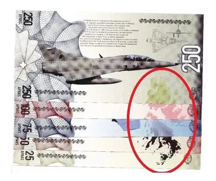 Argentina Coleccion 5 Bonos Aviones De Malvinas Apna 2019 - Imagen 3