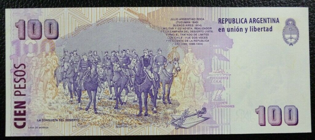 ARGENTINA Billete 100 Pesos P-357 / BOT-3714 UNC 2003 Serie C - Imagen 2